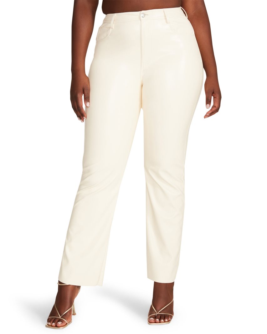 Pantalones Steve Madden Jolie Vanilla Mujer Creme | ES SW64E2